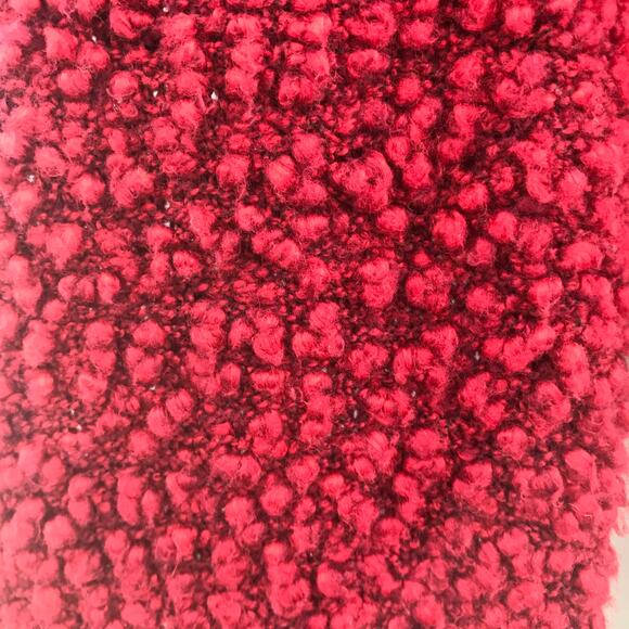 Ruby Rd. Favorites Open Front Long Sleeve Fuzzy Cardigan Sweater Red/black Small - Picture 5 of 5